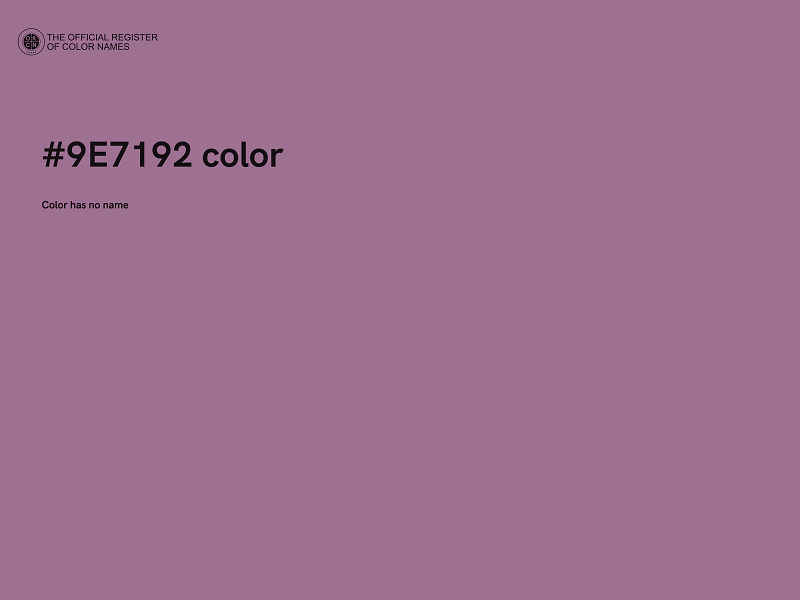 #9E7192 color image