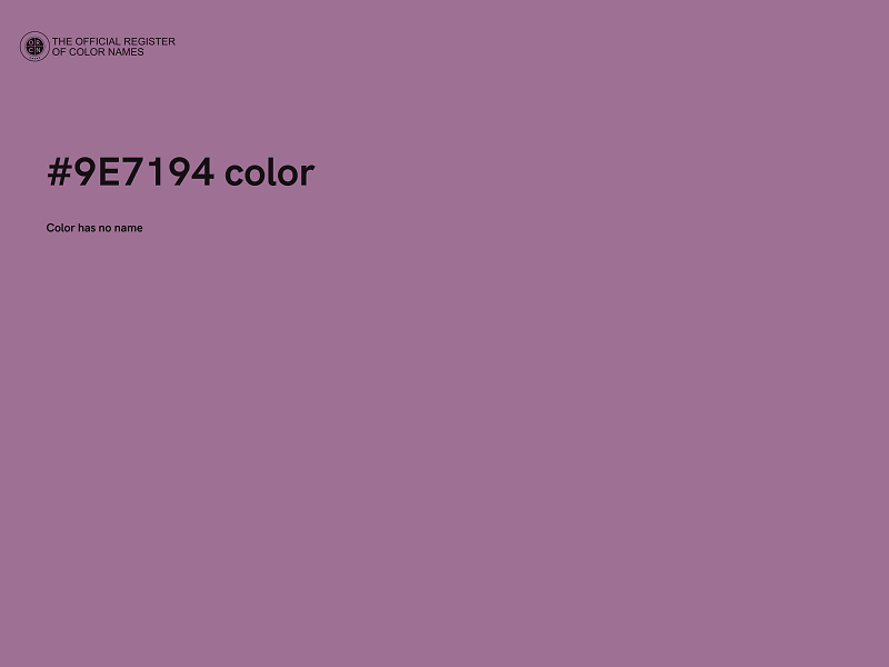 #9E7194 color image