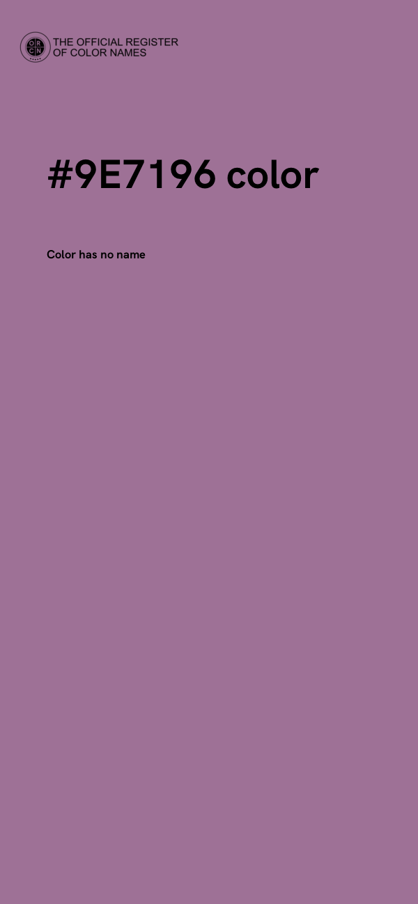 #9E7196 color image