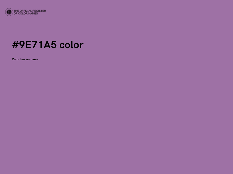#9E71A5 color image
