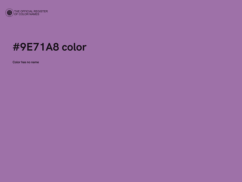 #9E71A8 color image