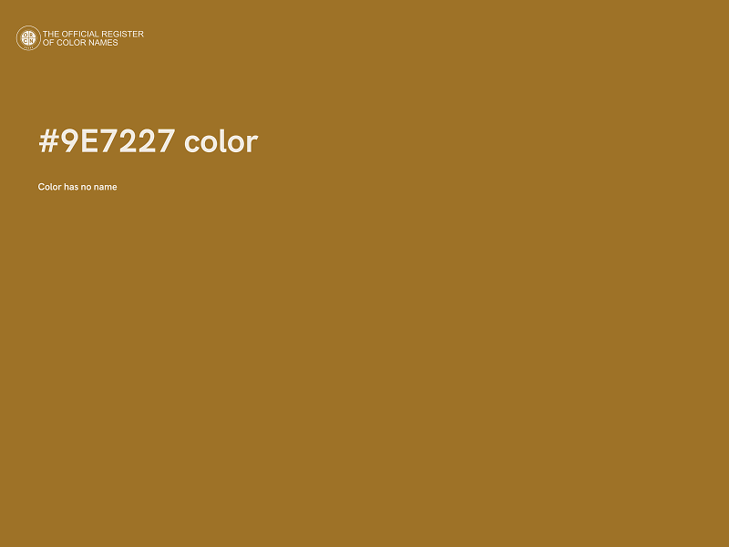 #9E7227 color image