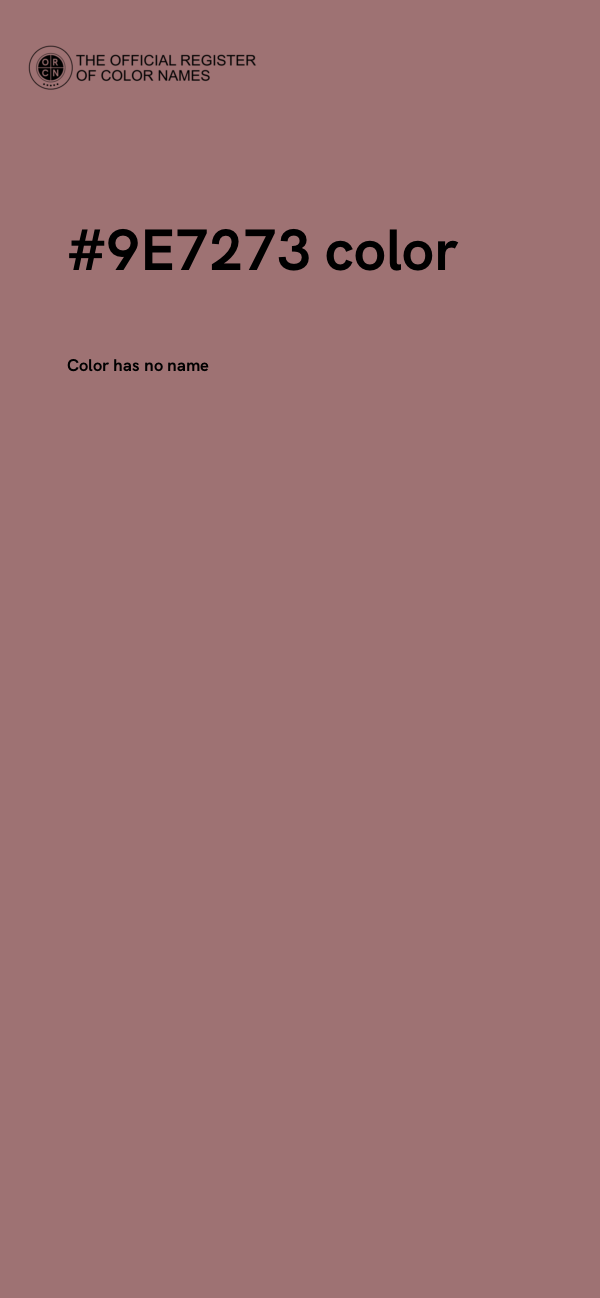 #9E7273 color image