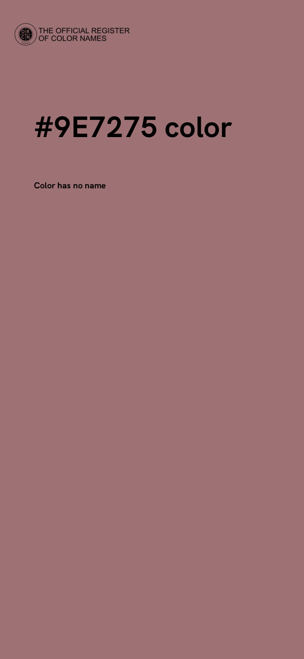 #9E7275 color image