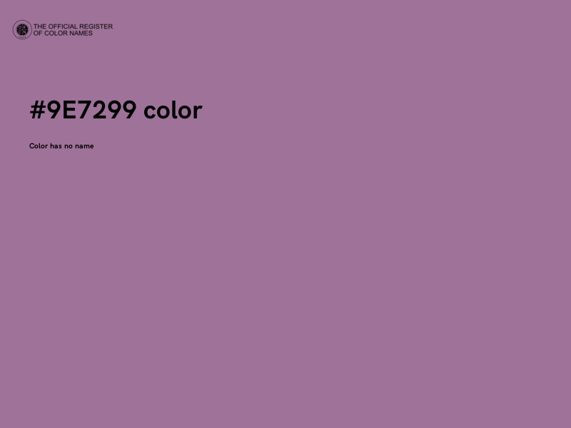 #9E7299 color image