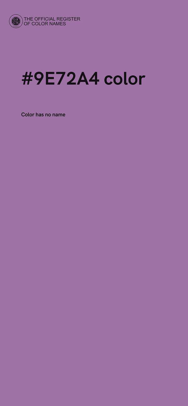 #9E72A4 color image