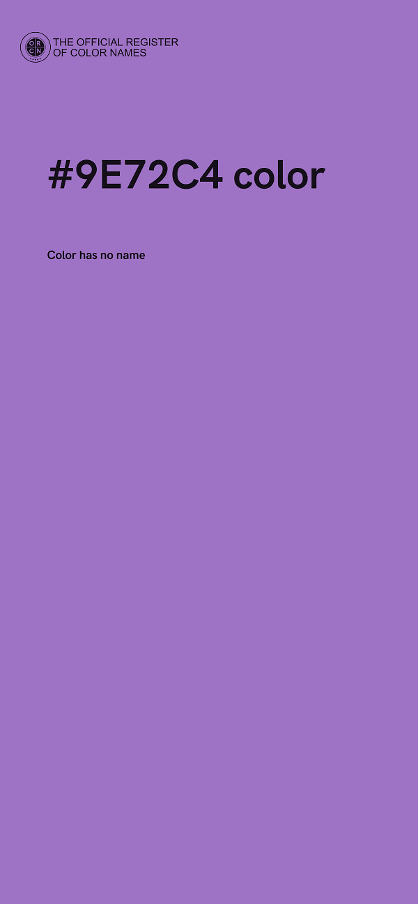 #9E72C4 color image