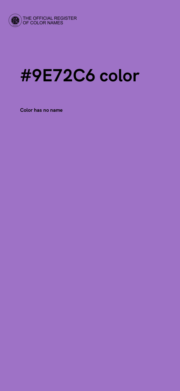 #9E72C6 color image