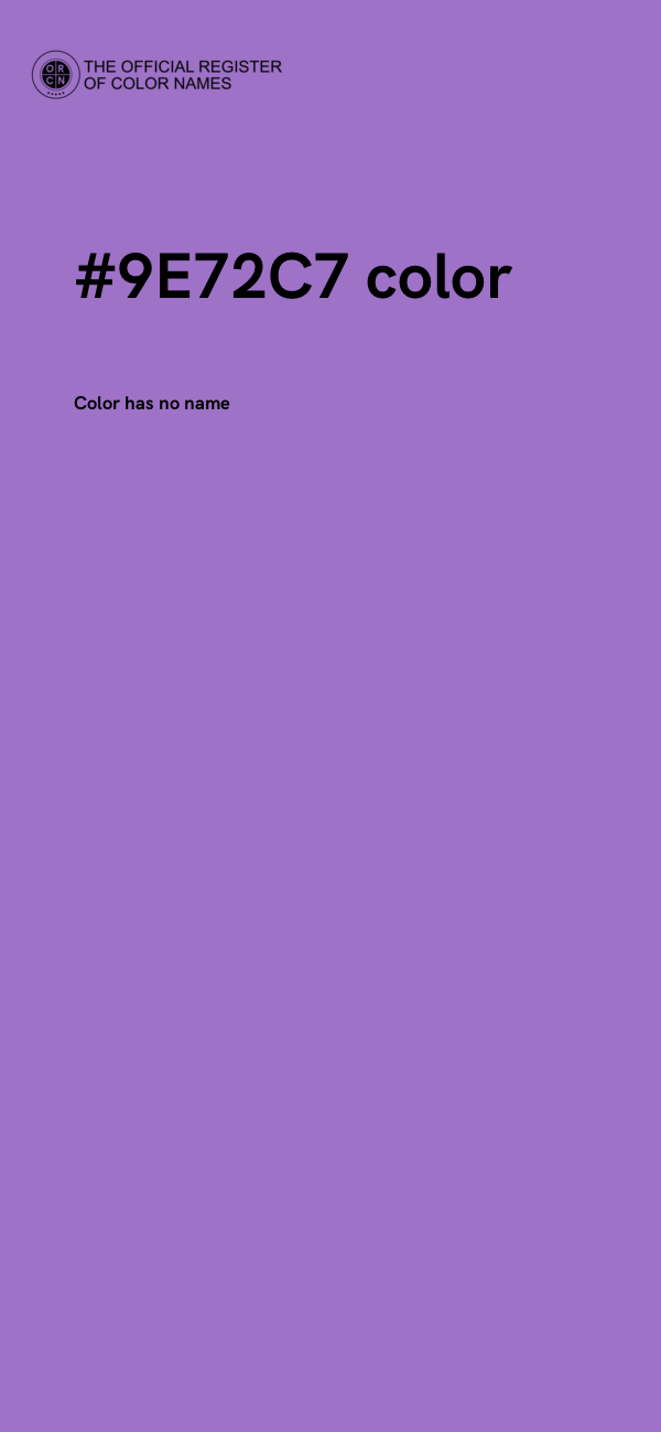 #9E72C7 color image