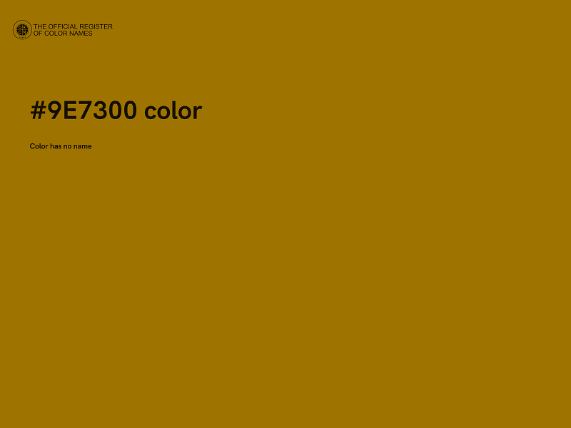 #9E7300 color image