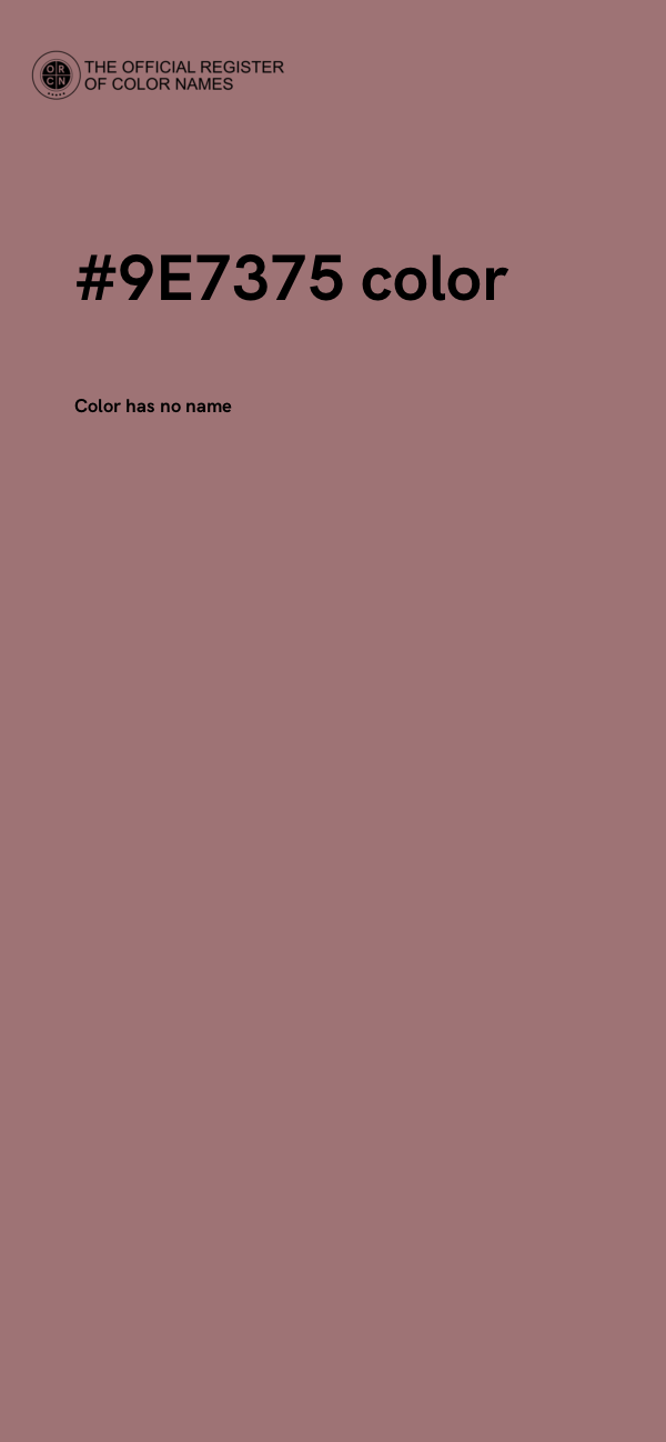 #9E7375 color image