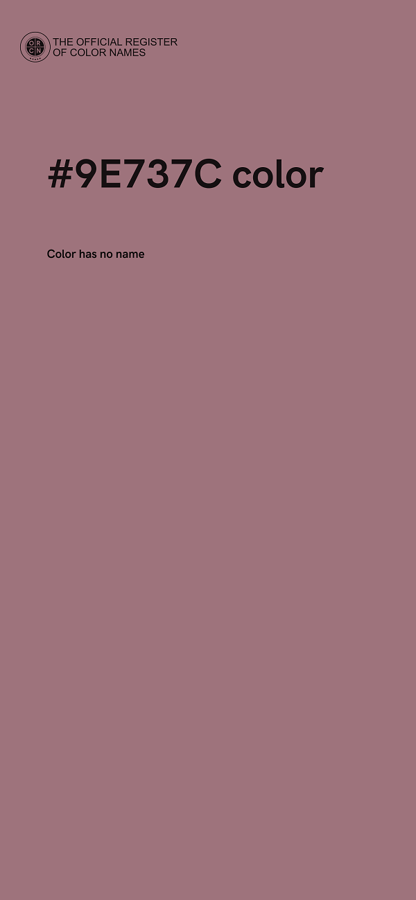 #9E737C color image