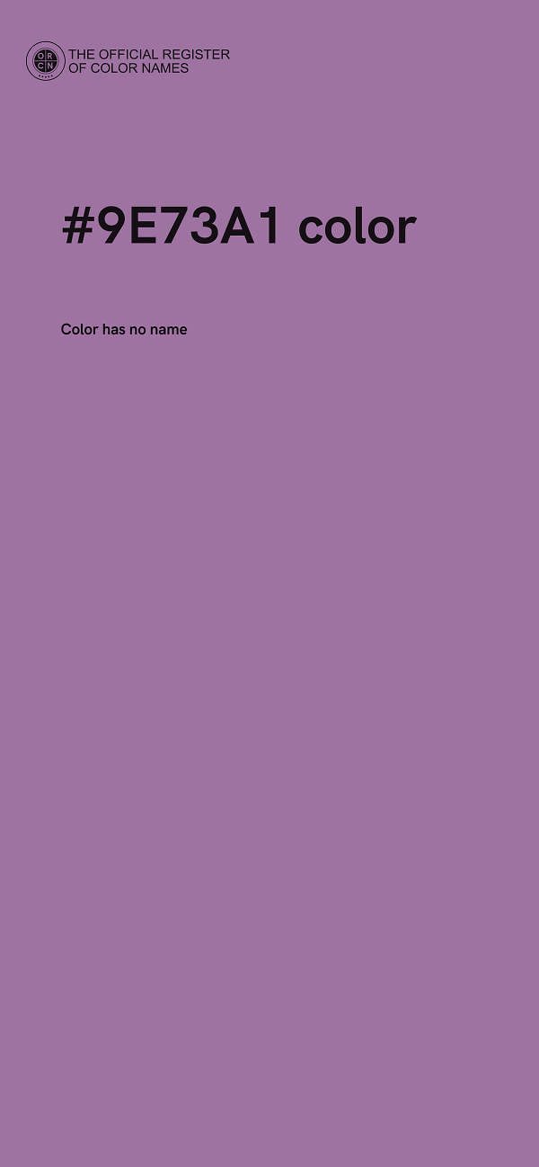 #9E73A1 color image