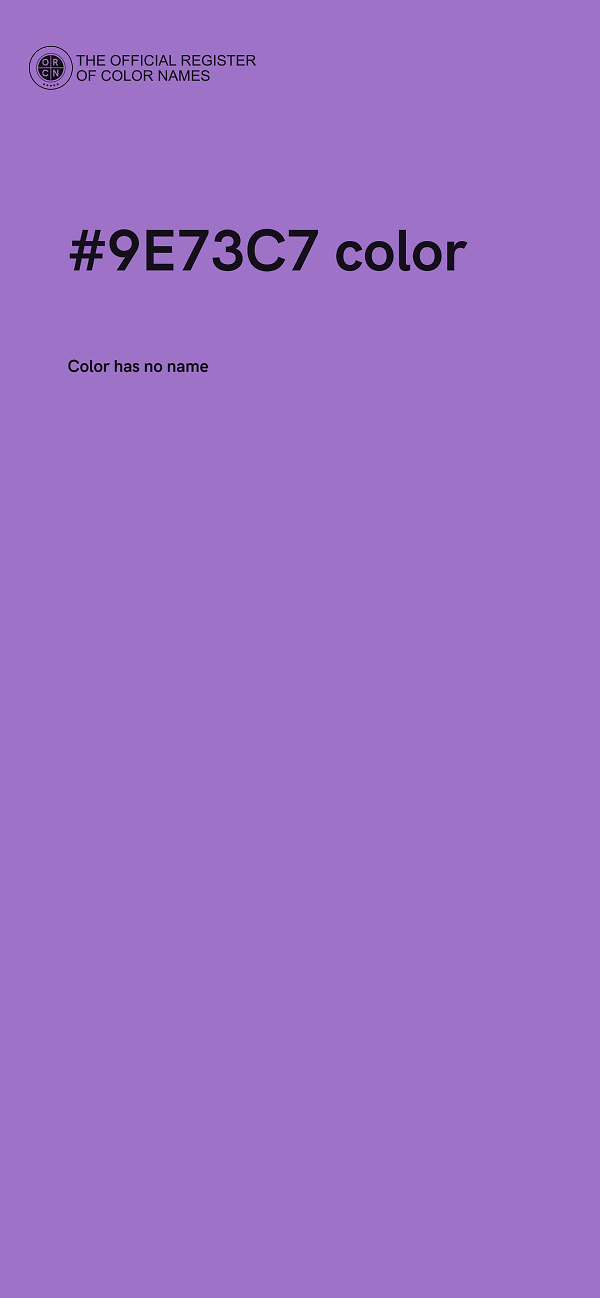 #9E73C7 color image