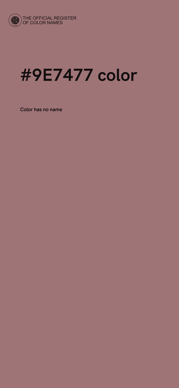 #9E7477 color image