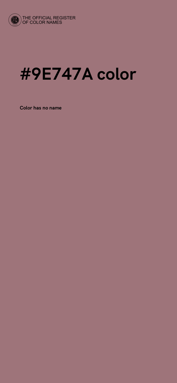 #9E747A color image