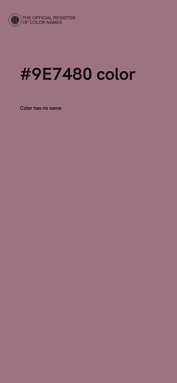 #9E7480 color image
