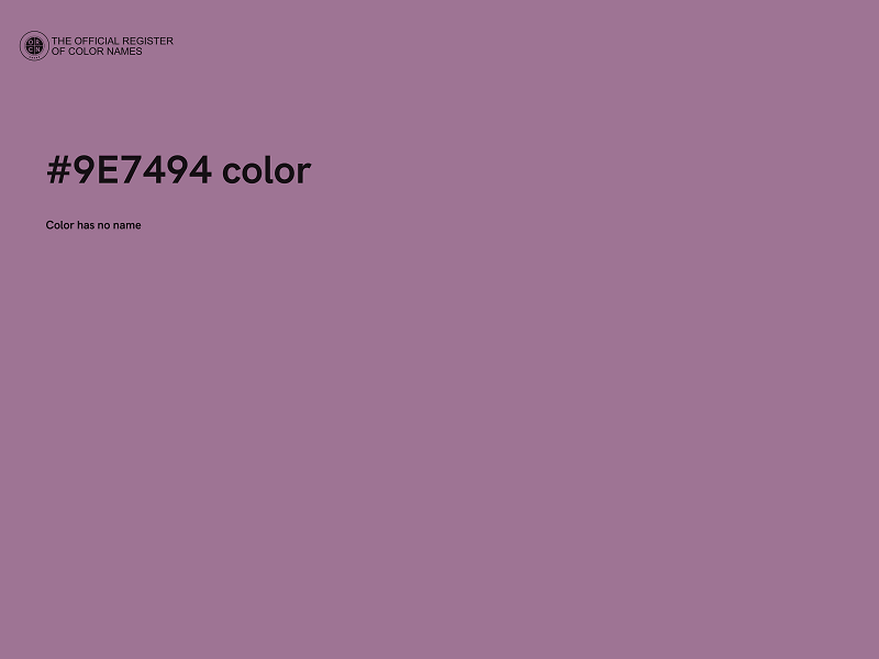 #9E7494 color image