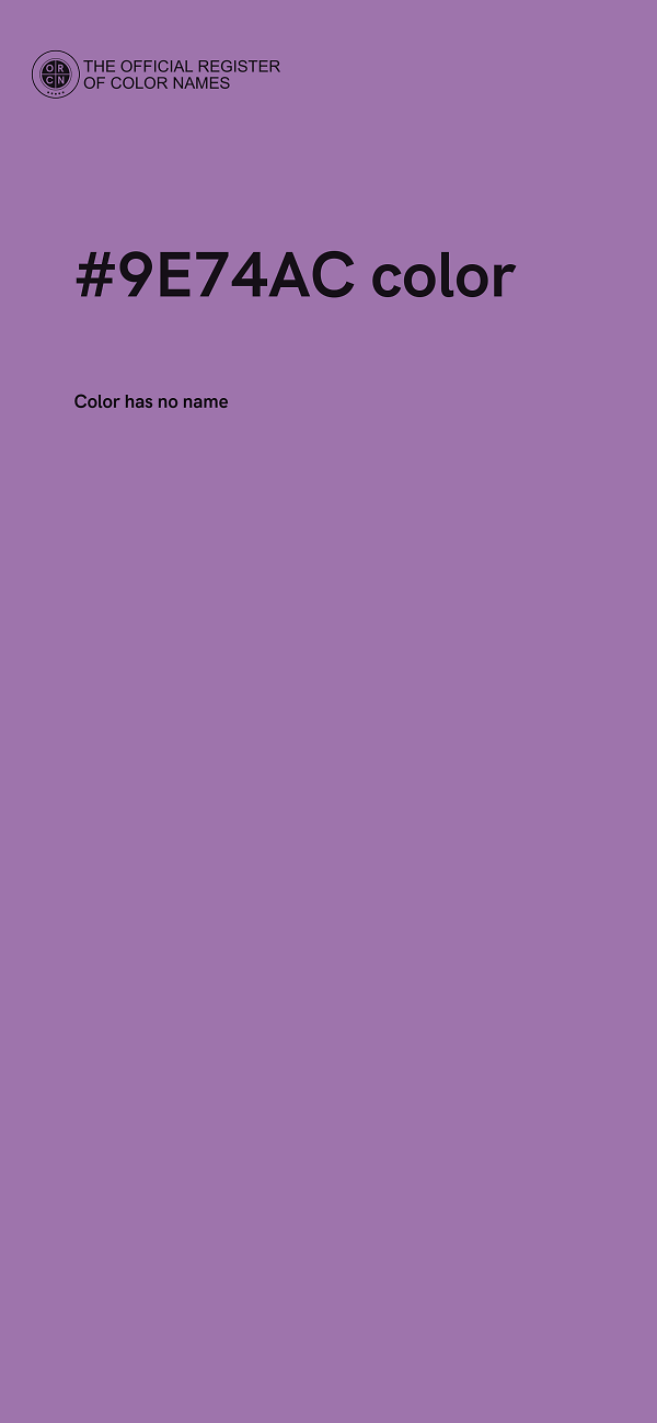 #9E74AC color image