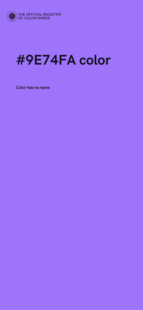#9E74FA color image