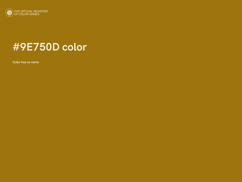 #9E750D color image