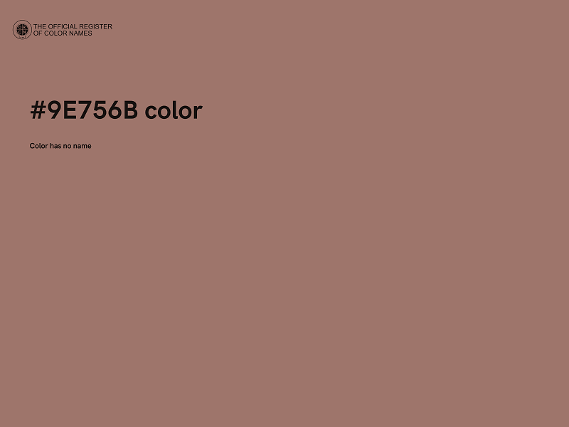 #9E756B color image