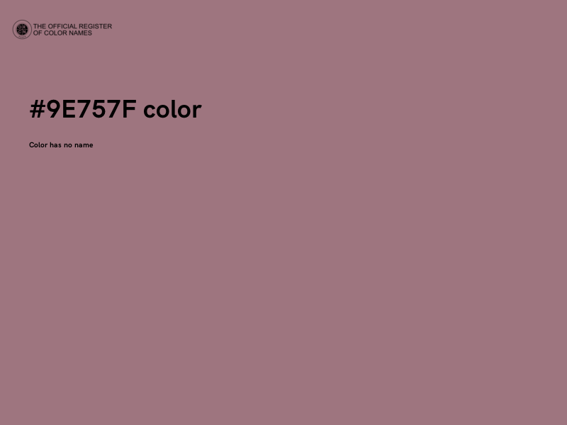 #9E757F color image