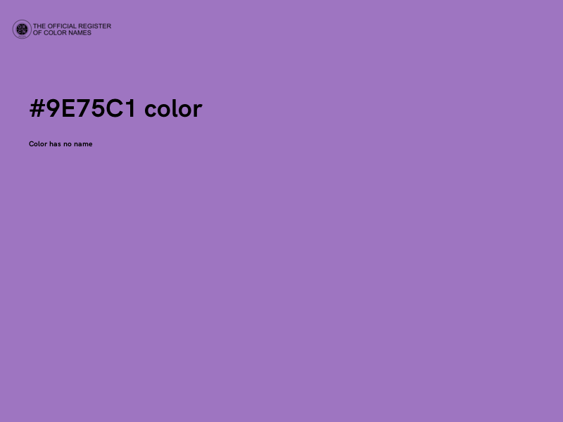 #9E75C1 color image