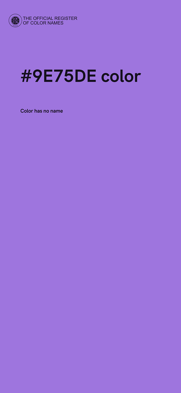 #9E75DE color image