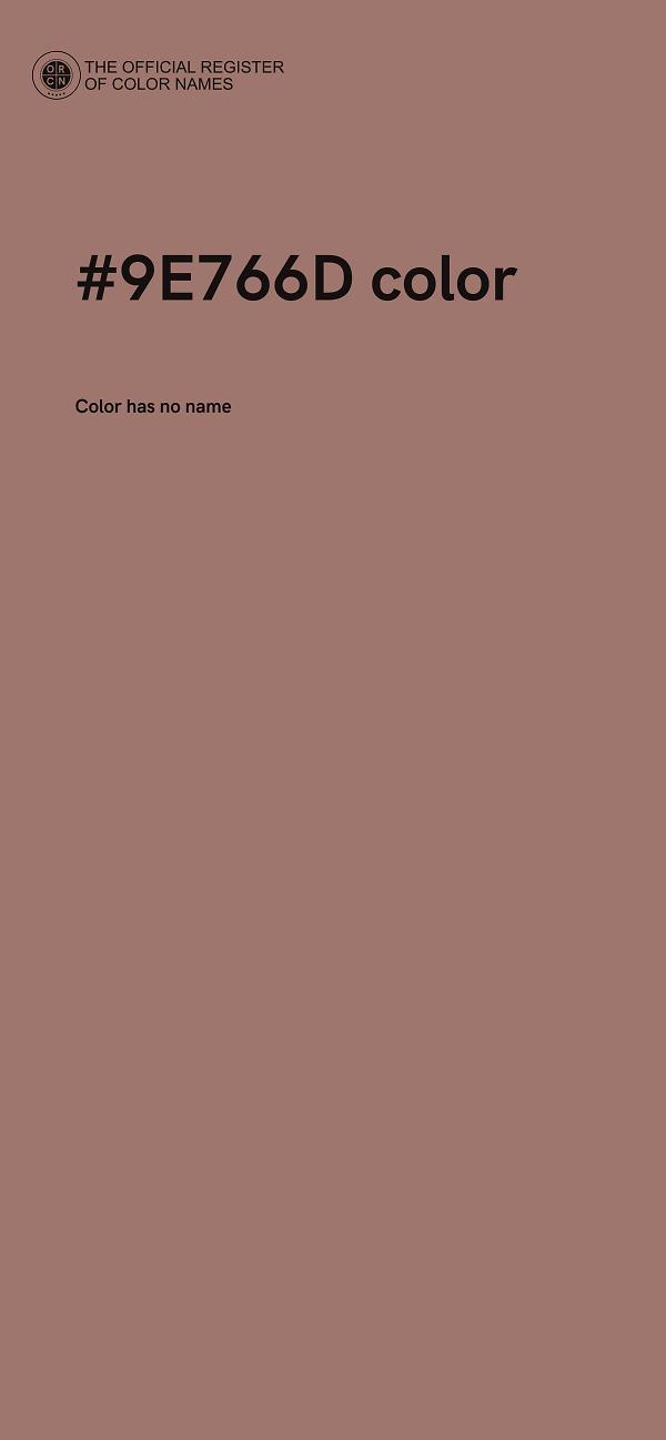 #9E766D color image