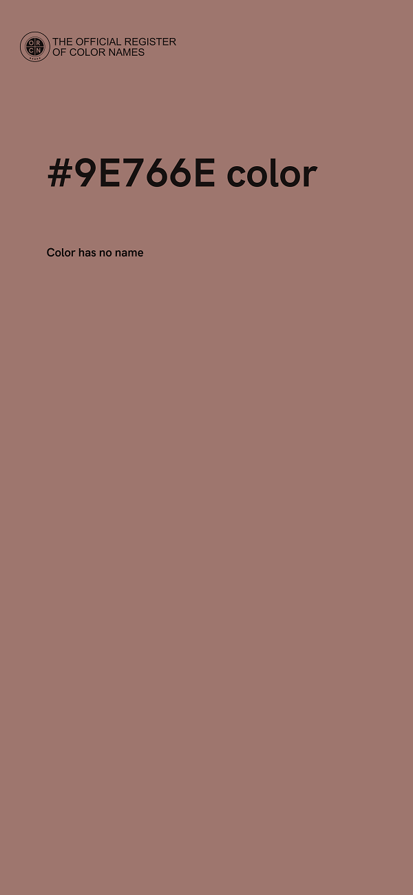 #9E766E color image