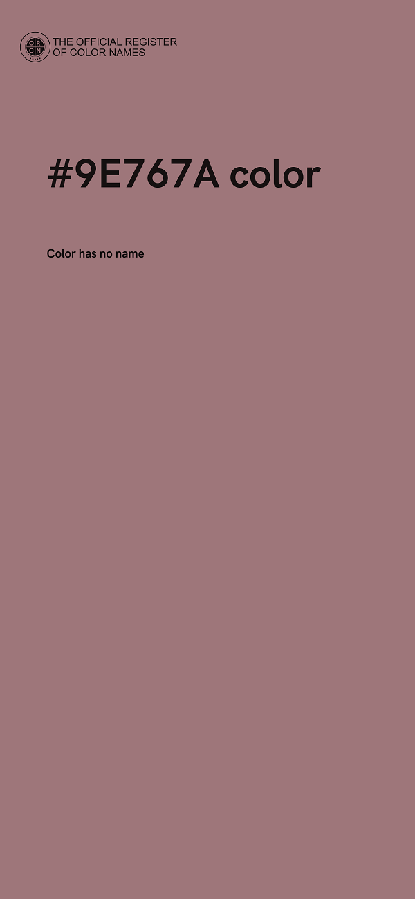 #9E767A color image