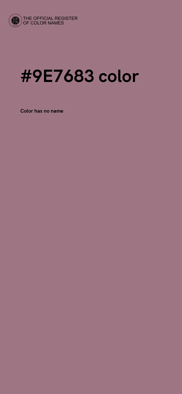 #9E7683 color image