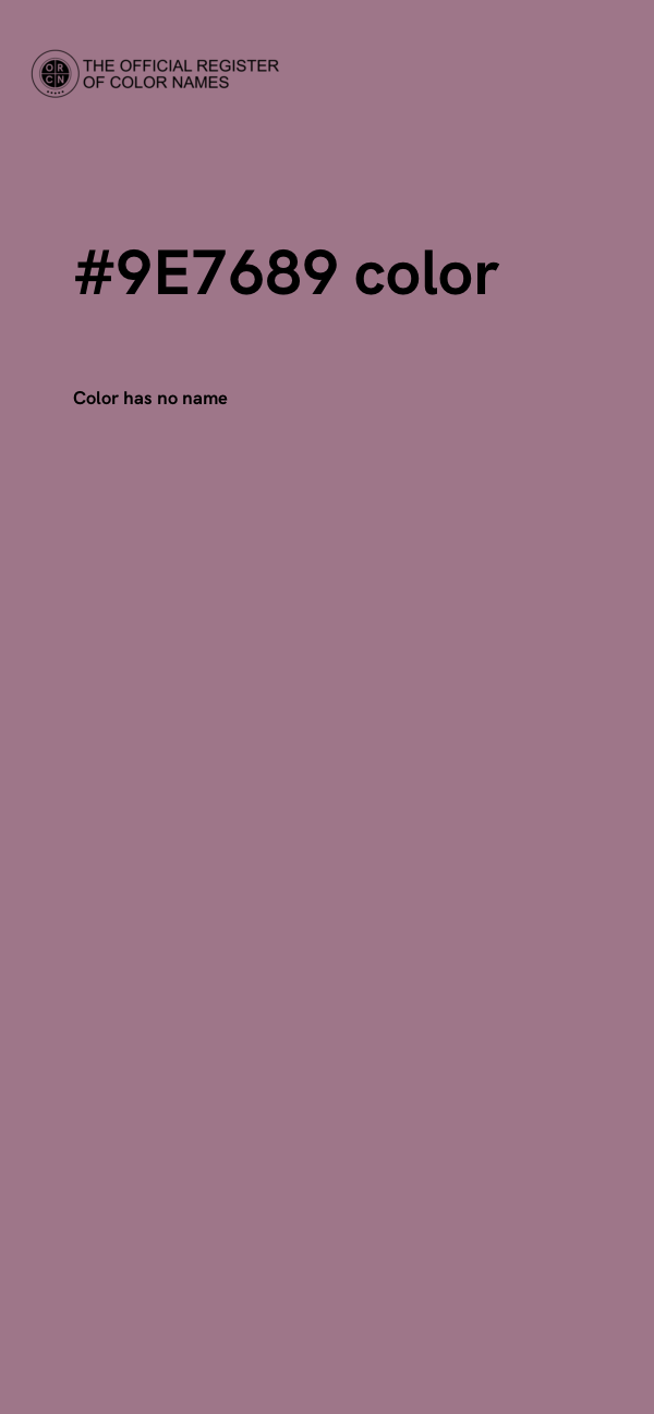 #9E7689 color image