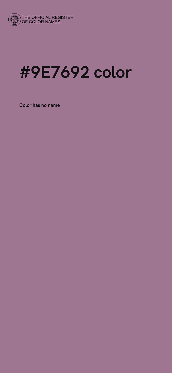 #9E7692 color image