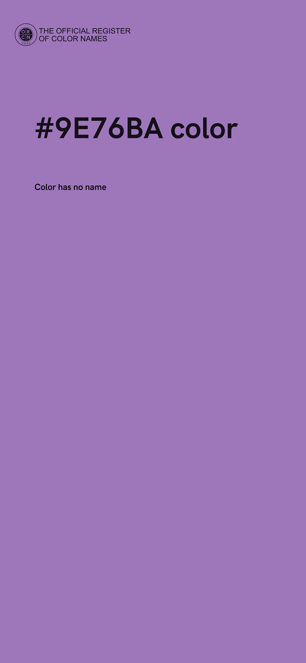 #9E76BA color image