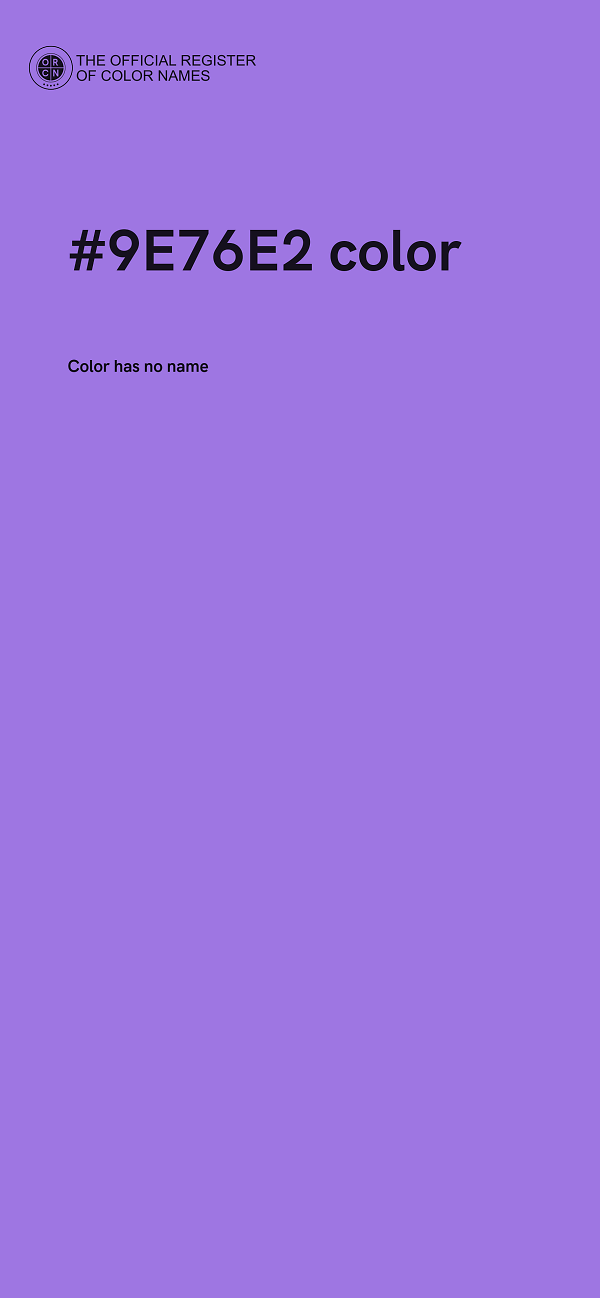 #9E76E2 color image