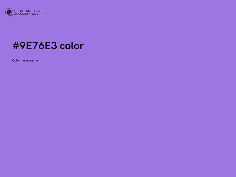 #9E76E3 color image