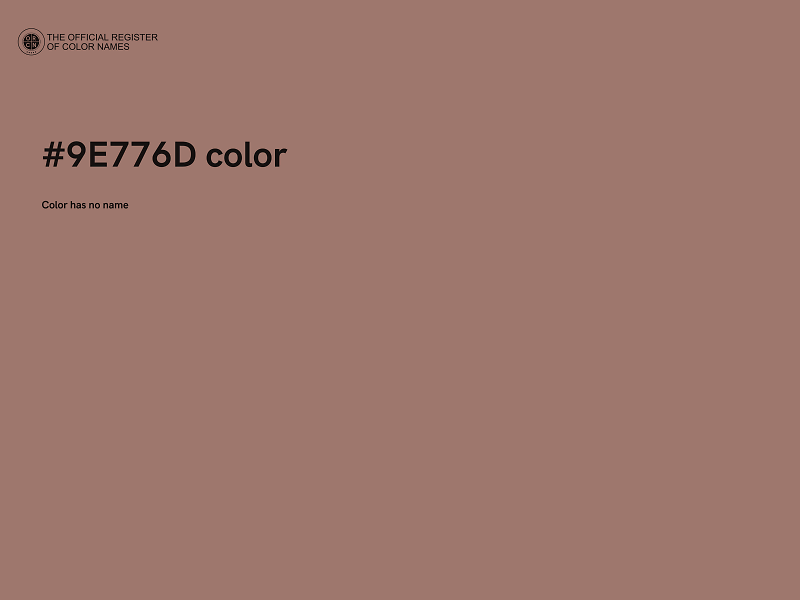 #9E776D color image