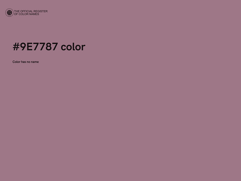 #9E7787 color image