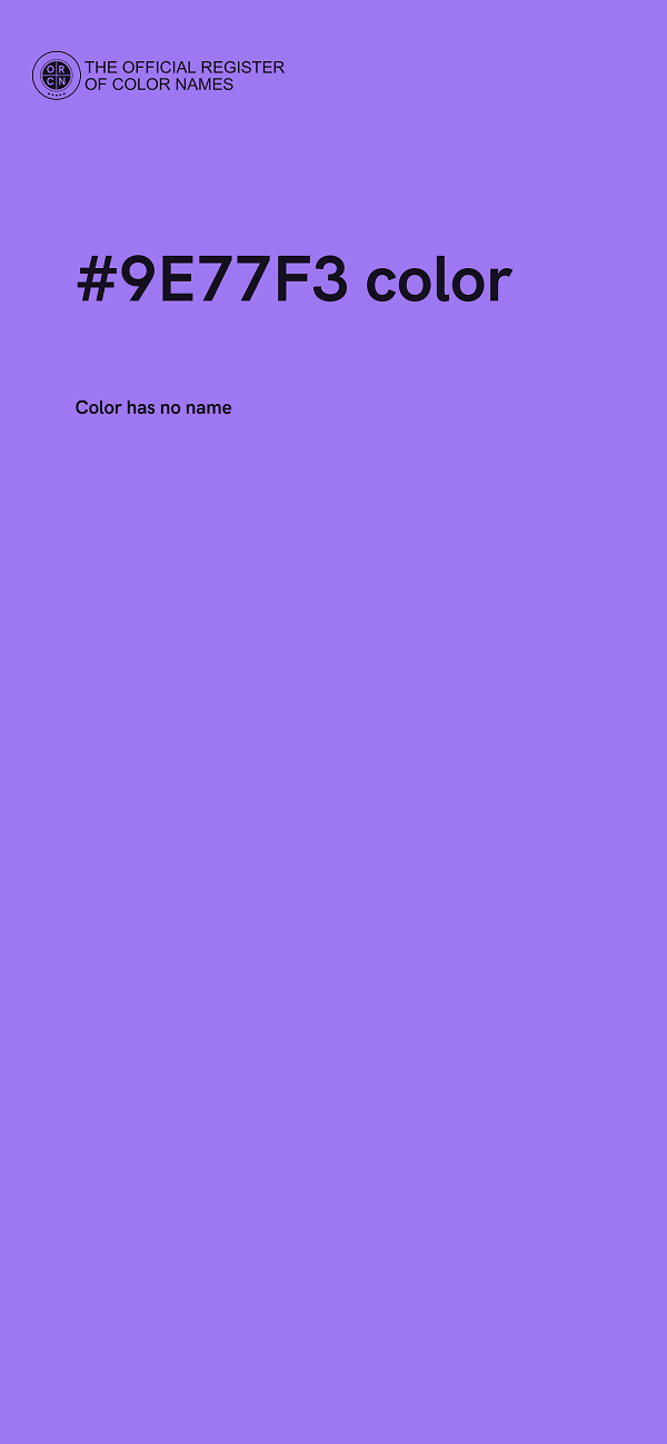 #9E77F3 color image