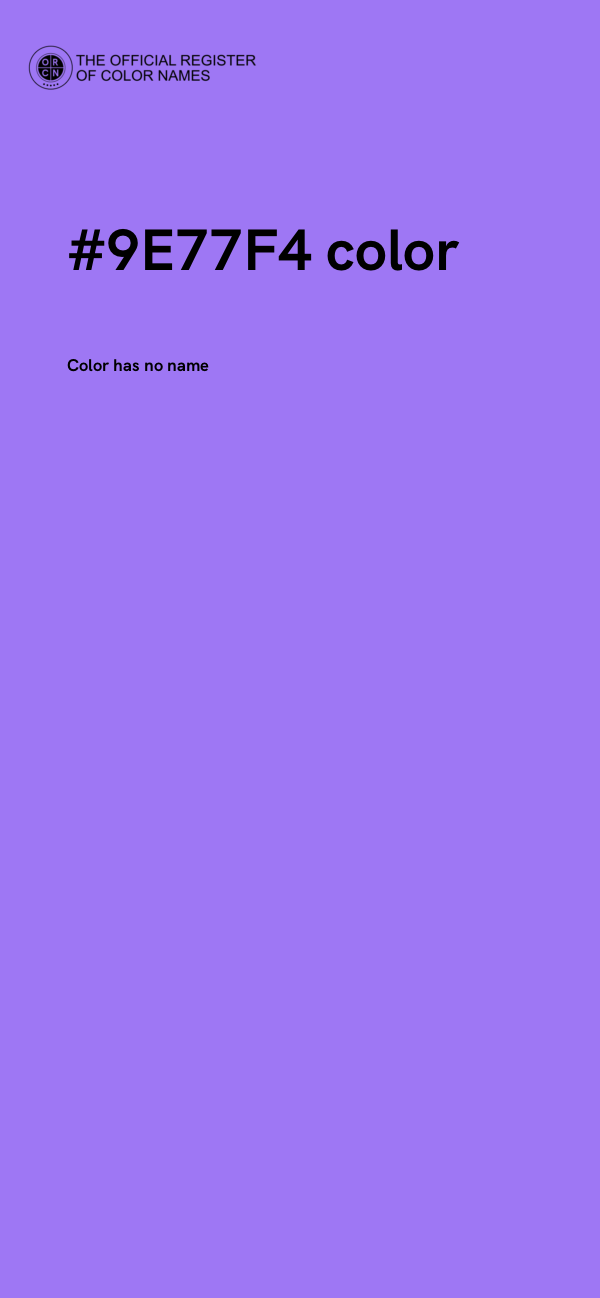 #9E77F4 color image