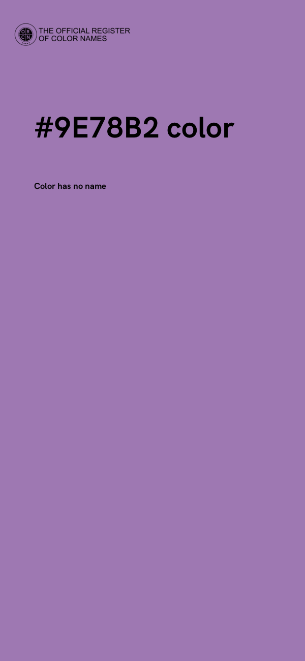 #9E78B2 color image