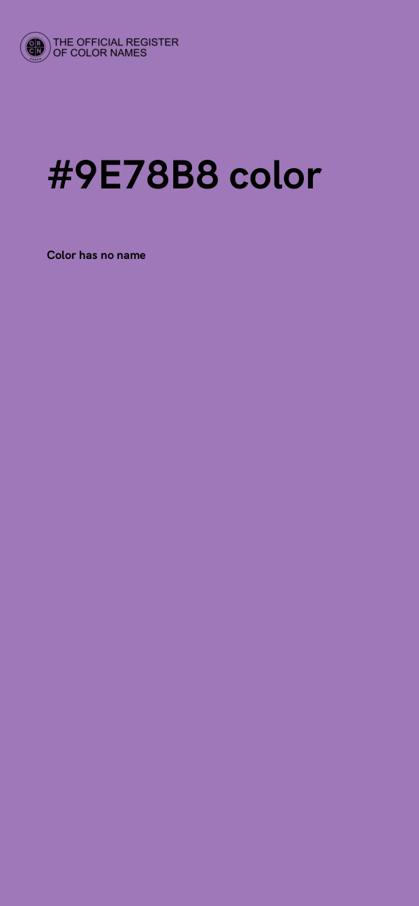 #9E78B8 color image