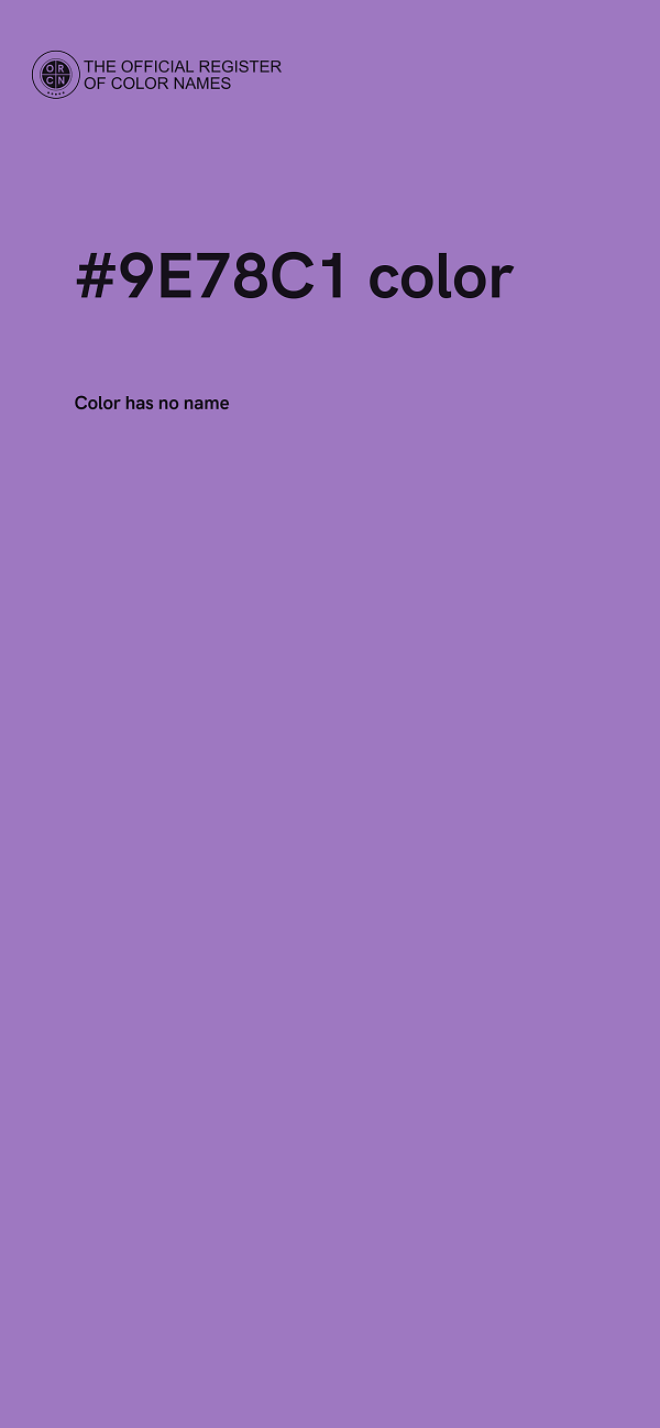 #9E78C1 color image