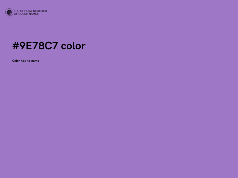 #9E78C7 color image