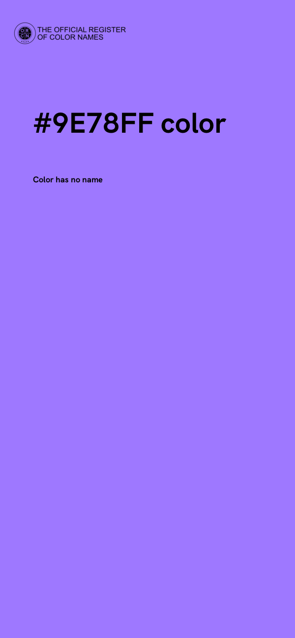 #9E78FF color image