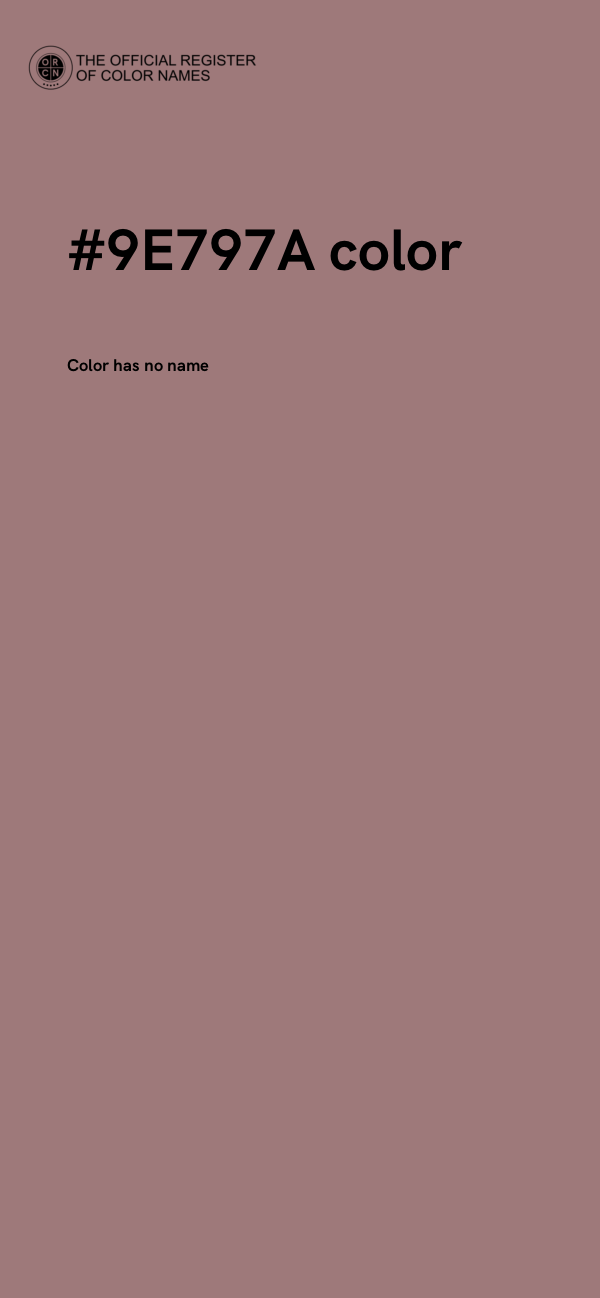 #9E797A color image
