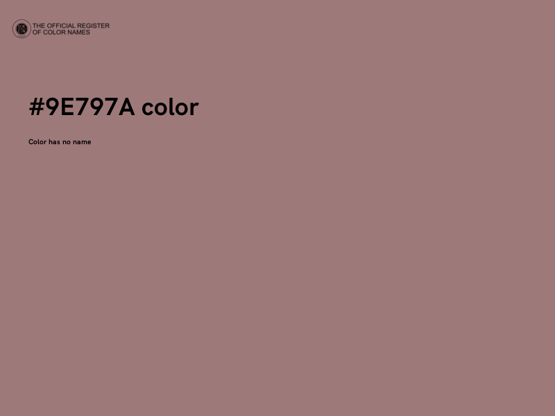 #9E797A color image