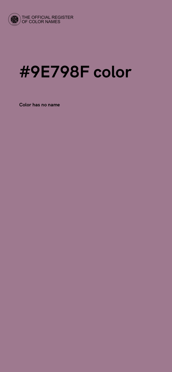 #9E798F color image